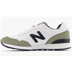 New Balance Men's 515 V3 Sneaker, White/Dark Olivine, 14 M